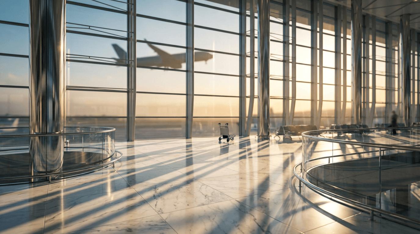 Private airport transfer service with luxury vehicle